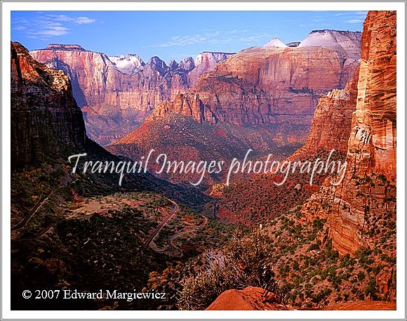 450471---A grand view of Zion National Park near the East Entrance.